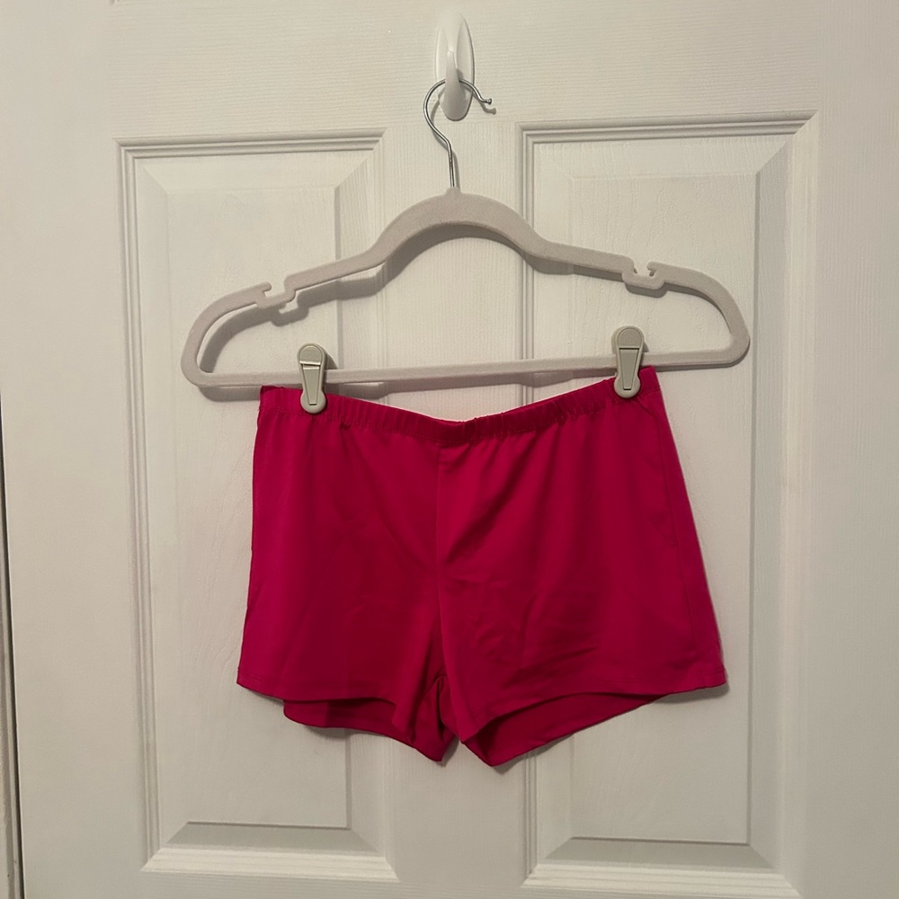 Vibrant Pink Spandex Shorts